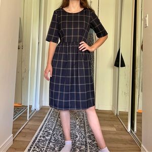 SOLD ROOLEE plaid nursing dress